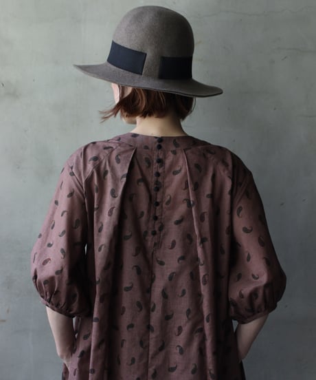 cavane キャヴァネ / Over Tuck Paisley Dressワンピース / ca-25125