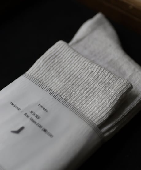 cavane キャヴァネ / Linen socksリネンソックス / ca-22805