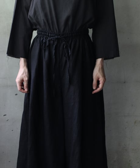 cavane キャヴァネ / Wide Petti Pants Linenパンツ/ca-25091