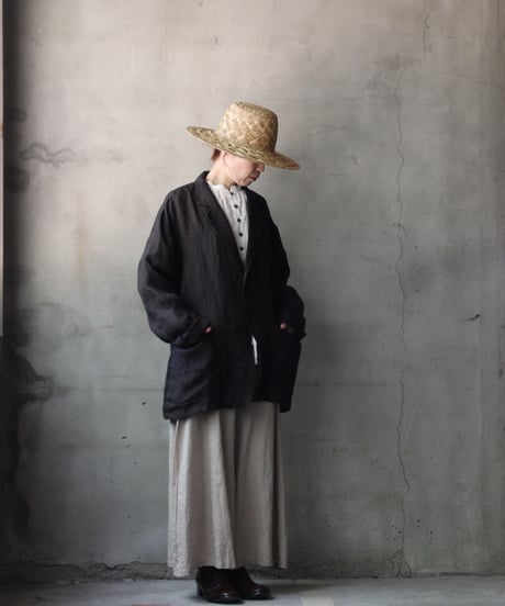 klauseクロイゼ / French Linen Glen Check Tailored Jacketジャケット/ kla-26033