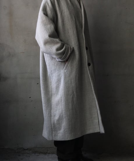cavane キャヴァネ / Traditional Wool100 Herring-Bone Over Coatコート / ca-25158