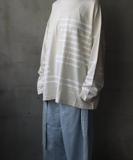 Dulcamaraドゥルカマラ / グリッチボーダーロンT UNISEX / dl-24015(D224-T1187)