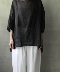 cavane キャヴァネ / Tunic half-sleeve Linen100シャツ / ca-25111