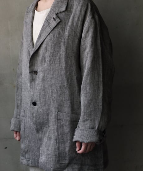 klauseクロイゼ / Tailored Jacket Linen100 Herring-boneジャケット/ kla-25023
