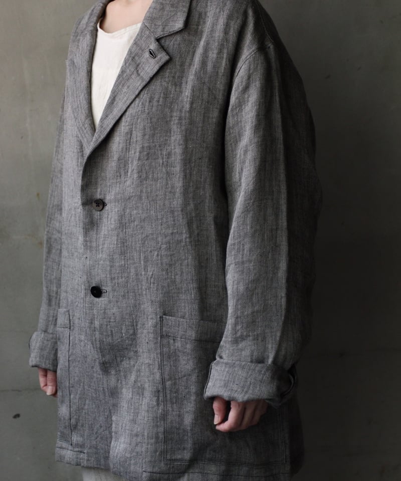 klauseクロイゼ / Tailored Jacket Linen100 Herring-b
