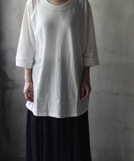 cavane キャヴァネ / Round-Neck dolman Tシャツ / ca-24110A