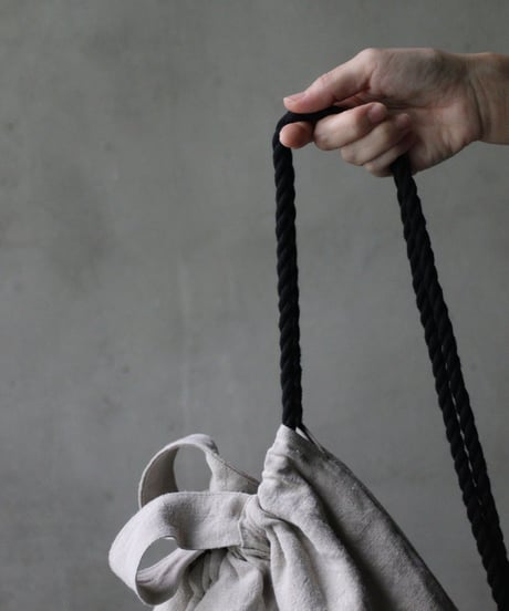 cavane キャヴァネ / Rope sack linen100バッグ/ ca-25135
