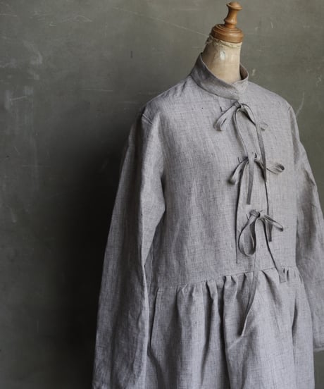 der antagonist デ アンタゴニスト / Dress with drawstring Linenワンピース / D7BLGRC24/25