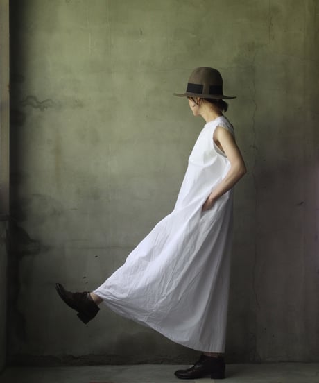 SCHA シャー/ Round Neck Sleeveless  Dress Medium "12B-OE" / Sc-24010 (Art#1665)
