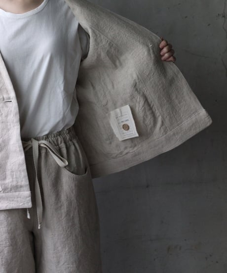 der antagonist デ アンタゴニスト / V Jacket Linen100ジャケット/ J50BLEC25