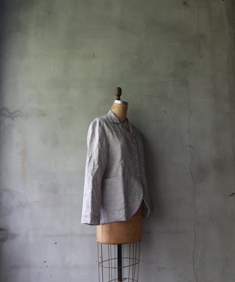 der antagonist デ アンタゴニスト / linen jacketジャケット/ J33BLGRC24