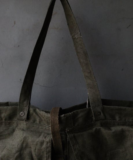 Euro select ユーロセレクト/ Vintage Millitary linen fabric bagバッグ/ eu-26005