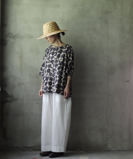 cavane キャヴァネ / Wide Cotton/Linen100 TrousersⅡ パンツ/ ca-25107