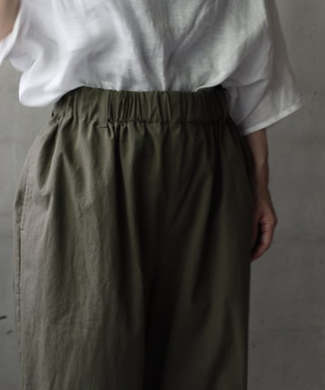 cavane キャヴァネ / Wide Cotton/Linen100 TrousersⅡ パンツ/ ca-25108