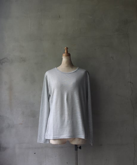 cavane キャヴァネ / Linen Crew-Neck long sleeveT / ca-24112A