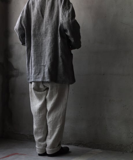 klauseクロイゼ / Tailored Jacket Linen100 Herring-boneジャケット/ kla-25023