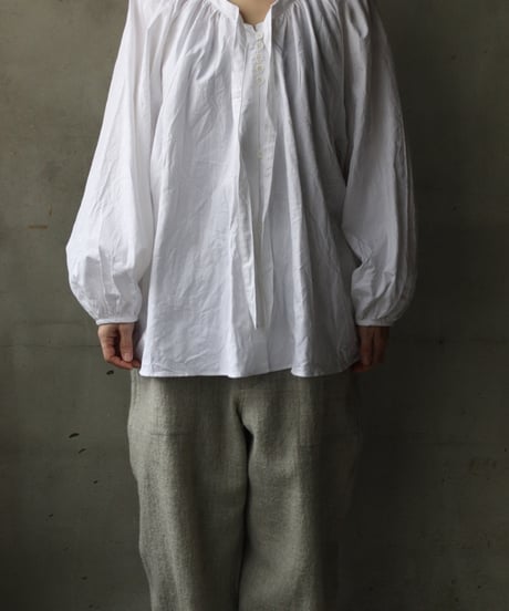 cavane キャヴァネ / Raglan puff-sleeve blouse Jacquardブラウス / ca-26021