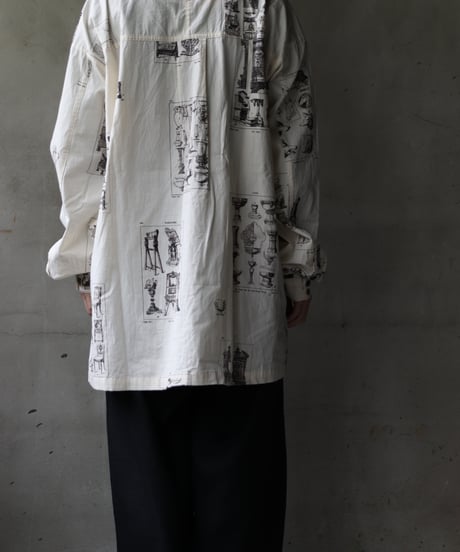 ALEKSANDR MANAMISアレクサンダーマナミ/ LES CREATURES TONGUE SHIRT ORNAMENTシャツ / am-25003
