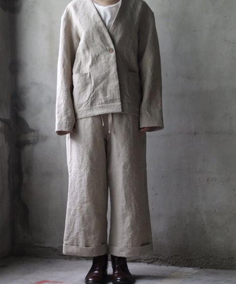 der antagonist デ アンタゴニスト / V Jacket Linen100ジャケット/ J50BLEC25