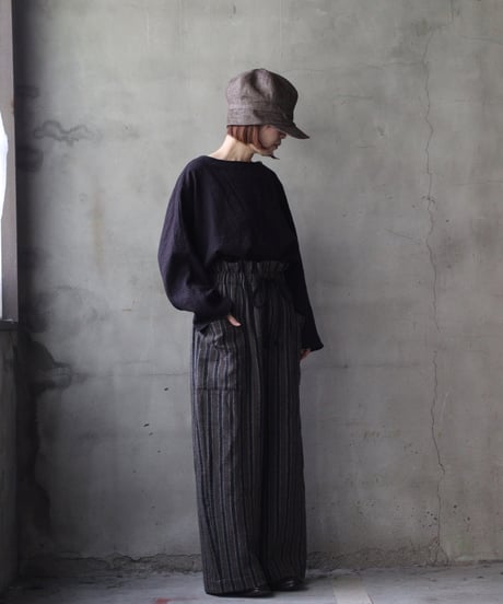 cavane キャヴァネ / Tunic long-sleeve Cotton&Woolシャツ / ca-25153