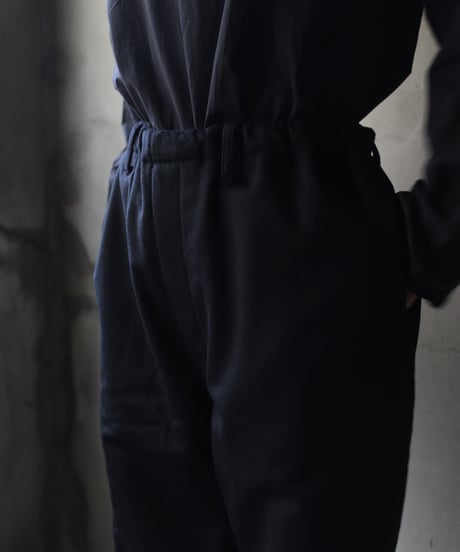 klauseクロイゼ / Loose Fitting Tapered Trousers Wool & Cashmere/ kla-23027