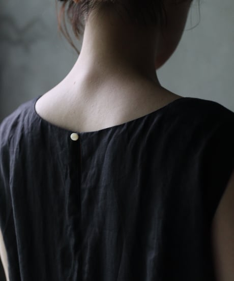 cavane キャヴァネ / Gathered dress linen100ワンピース / ca-25119