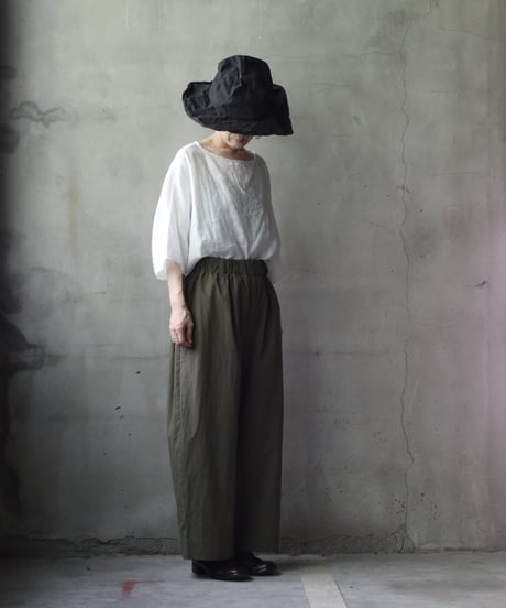 cavane キャヴァネ / Tunic half-sleeve Linen100シャツ / ca-25112