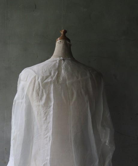 SCHA シャー/ Round Neck Jumper Dress Medium Long " OE "-ORGANZA SILK- / Sc-23024 ( Art#1584)