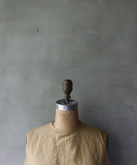 der antagonist デ アンタゴニスト / linen sleeveless tunicシャツ / S7BLSF24