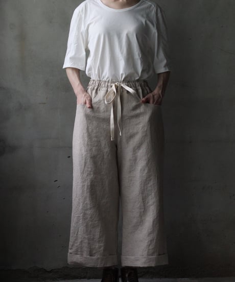 der antagonist デ アンタゴニスト / Trousers Linen100パンツ/ P20BLEC25