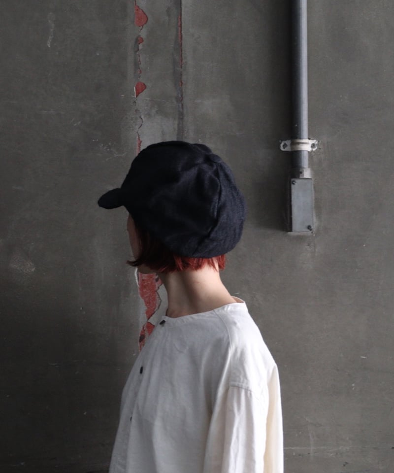 REINHARD PLANK 黒 キャスケット Classico-Wool-Hat-in-Black-by-