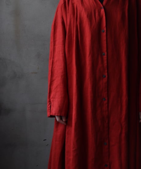 cavane キャヴァネ / Over-Dress Coat linen100ドレスコート / ca-25163