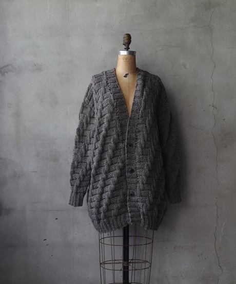 BIEK VERSTAPPEN / HAND KNITTED CARDIGAN手編みニット / Bie-24025(KNH-big)