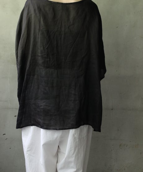 cavane キャヴァネ / Tunic half-sleeve Linen100シャツ / ca-25111