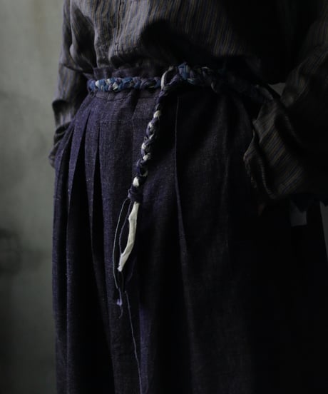 某ソレガシ/ Ami-Belt & Neck vintage fabric編み紐ベルト&ネックレス / so-26012ex