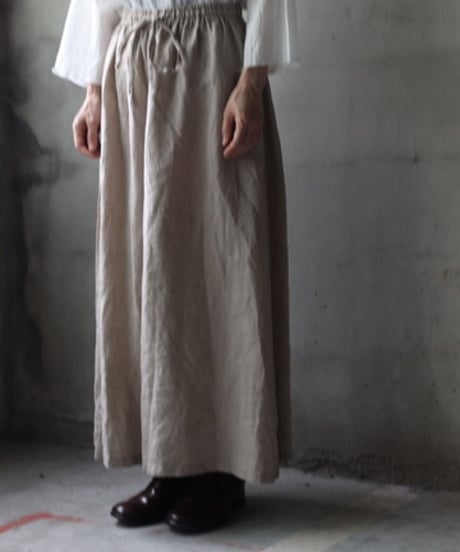 cavane キャヴァネ / Wide Petti Pants Linenパンツ/ca-25092