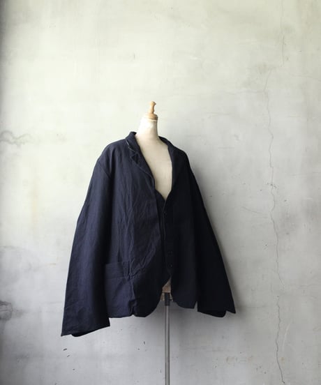KLASICA クラシカ / Layerd front Short Jacket " ARDOISE "AX / kl-25034