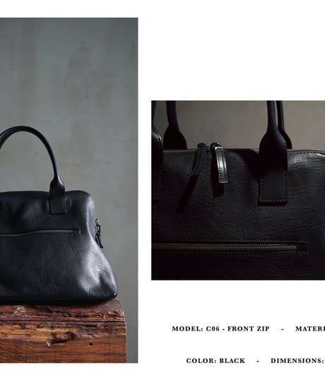 CORIU コリゥ/  FRONT ZIP BAG CALF(C06)  / cor-20007