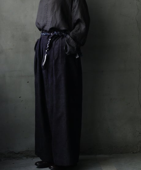 某ソレガシ/ Ami-Belt & Neck vintage fabric編み紐ベルト&ネックレス / so-26012ex