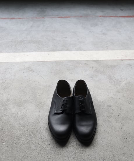 Euro select ユーロセレクト  / Dead stock French service Blucher plain toe革靴  / eu-22001