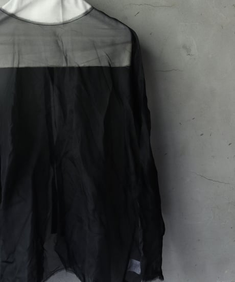 SCHA シャー/ Round Neck Open Back Volume Top " OE "-ORGANZA- / Sc-23004 ( Art#1583)
