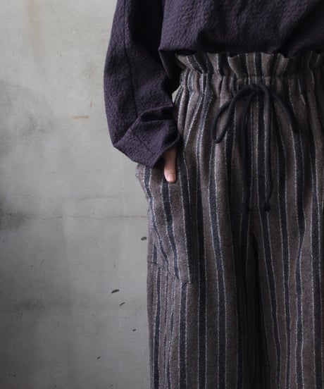 cavane キャヴァネ / Side-Pocket wide pants woolパンツ / ca-25154