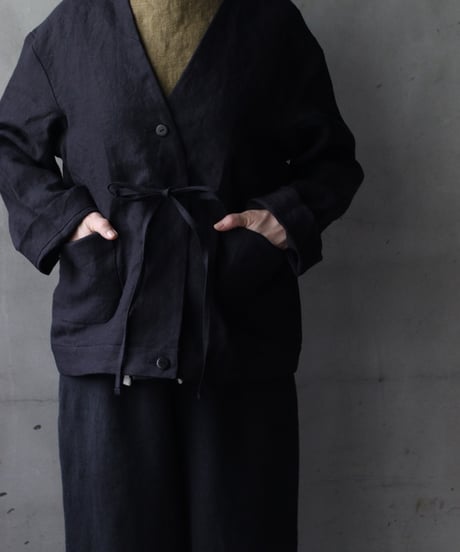 der antagonist デ アンタゴニスト / Potter Jacket linen100ジャケット/ J76BLSC26