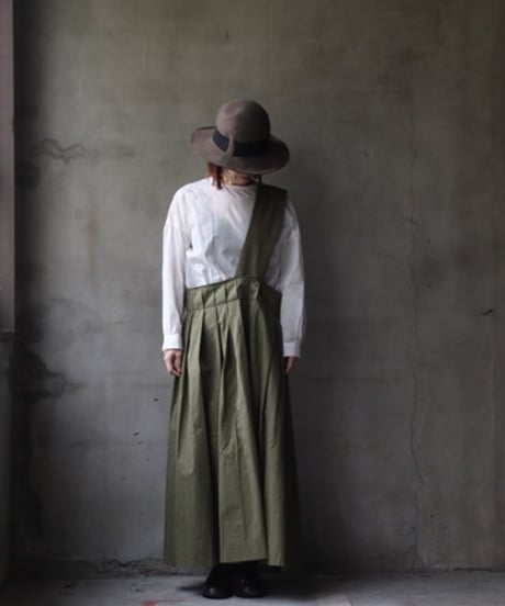 NATIVE VILLAGE ネイティブヴィレッジ / No.4/ Rustle of trees ショルダープリーツスカート / na-25004