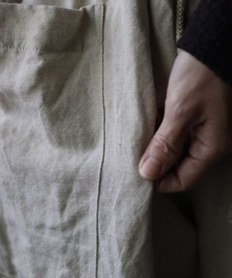 cavane キャヴァネ / Side-Pocket wide pants wool/linenパンツ / ca-25156