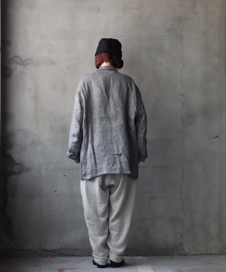 klauseクロイゼ / Tailored Jacket Linen100 Herring-boneジャケット/ kla-25023