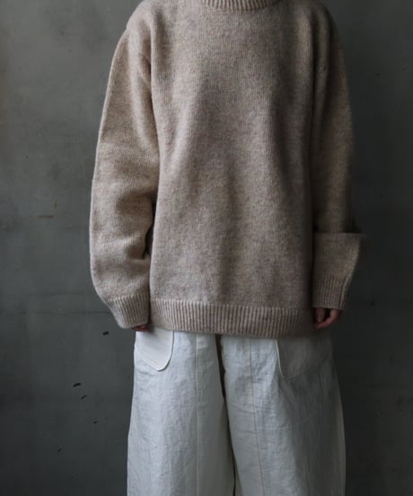 Euro select ユーロセレクト / cram-oxford crew neck knit pullニット/ cra-25001