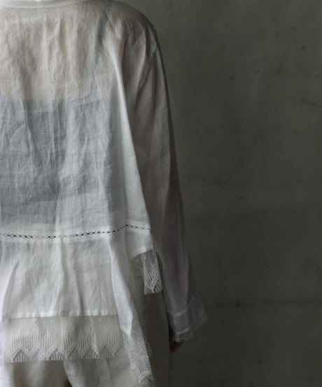 NATIVE VILLAGE ネイティブヴィレッジ /No.03/ peacefulness平穏 ロングスリーブレースブラウス/ na-25022