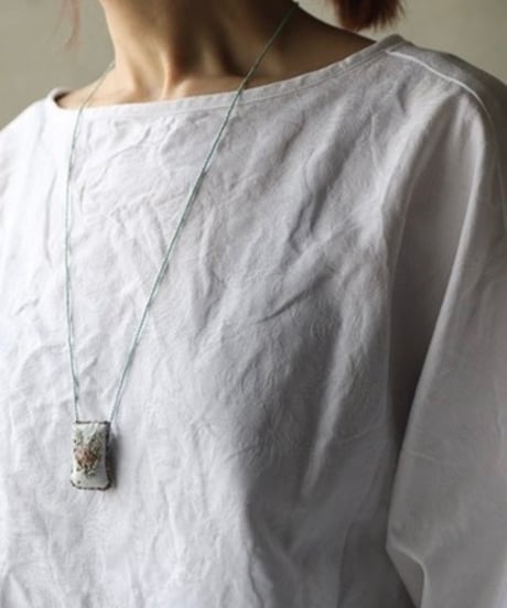cavane キャヴァネ / Tunic long-sleeve Cotton100Jacquardシャツ / ca-26024