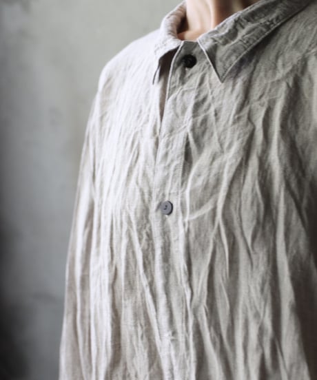 cavane キャヴァネ / Chemise Maison With Col Linenプルオーバーシャツ / ca-25054